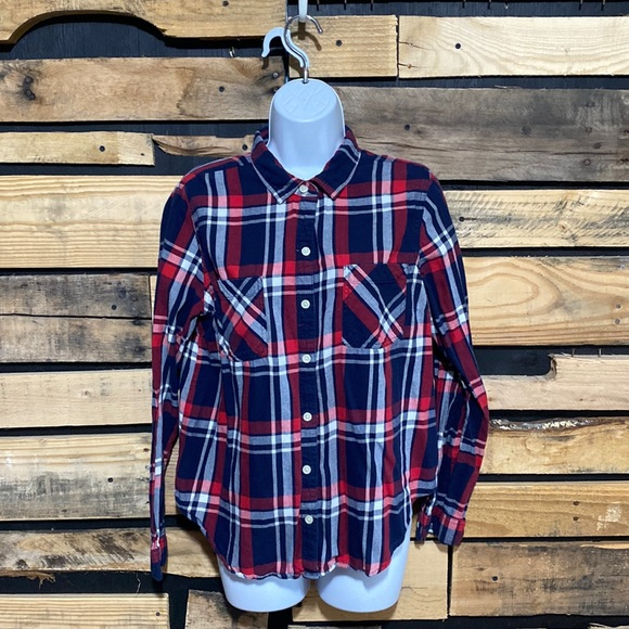 Old Navy Plaid Flannel‎ Shirt Size Large - Picture 1 of 6